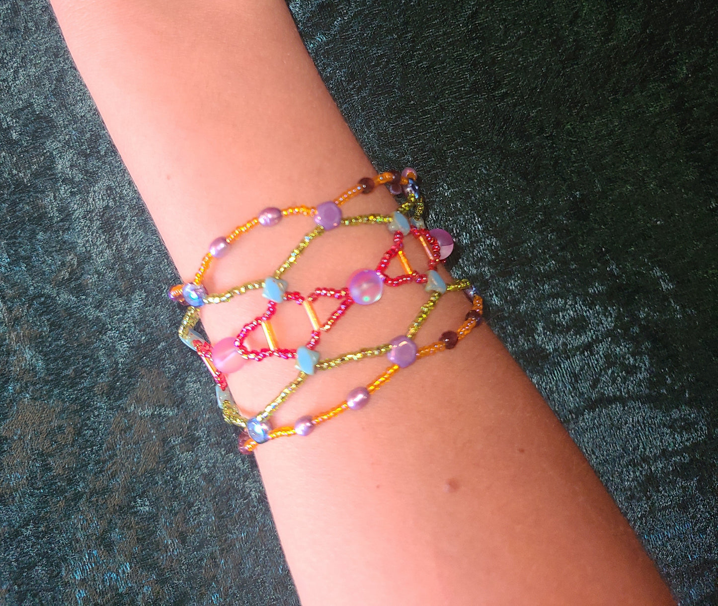 Summer Honeycomb Helix Bracelet