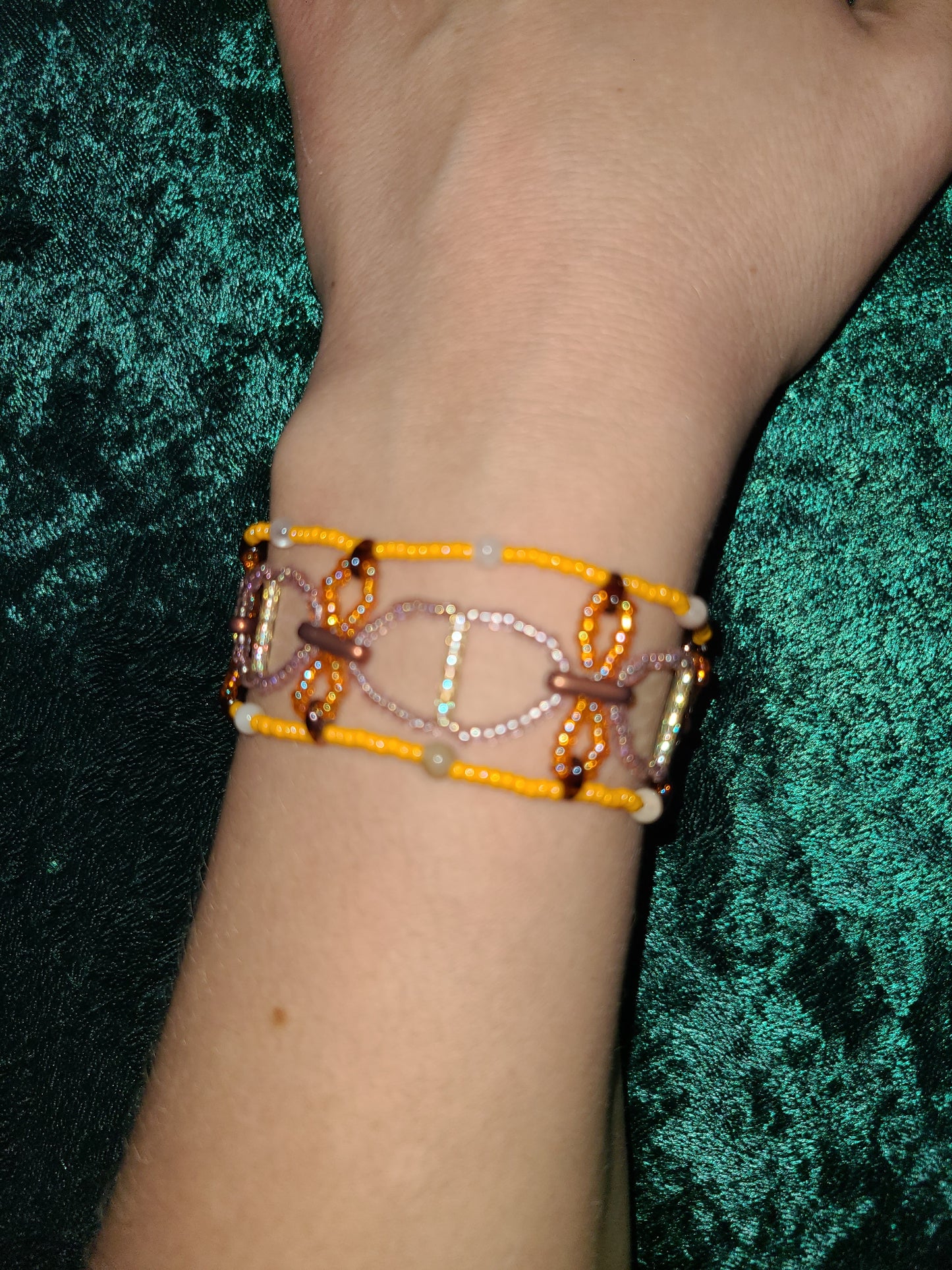 Sunstone Woven Cadence Bracelet