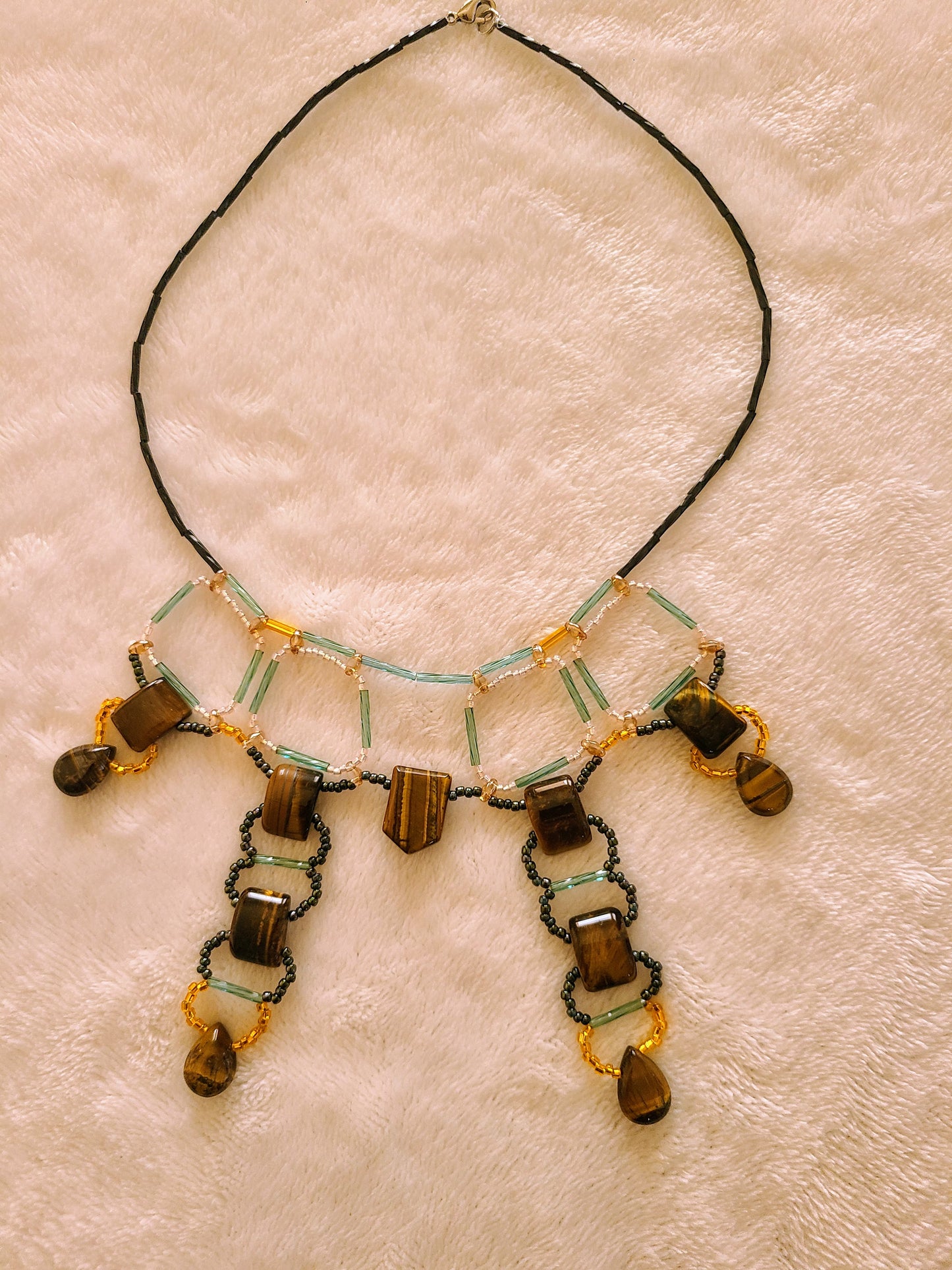 Tiger Eye Tyrian Gate Necklace