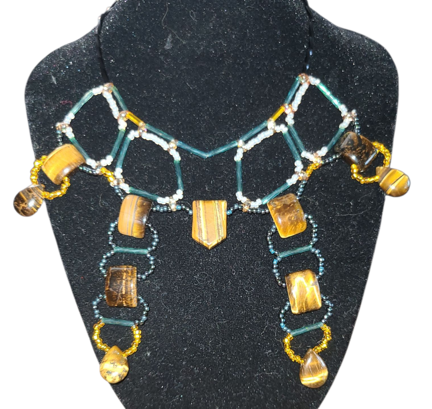 Tiger Eye Tyrian Gate Necklace