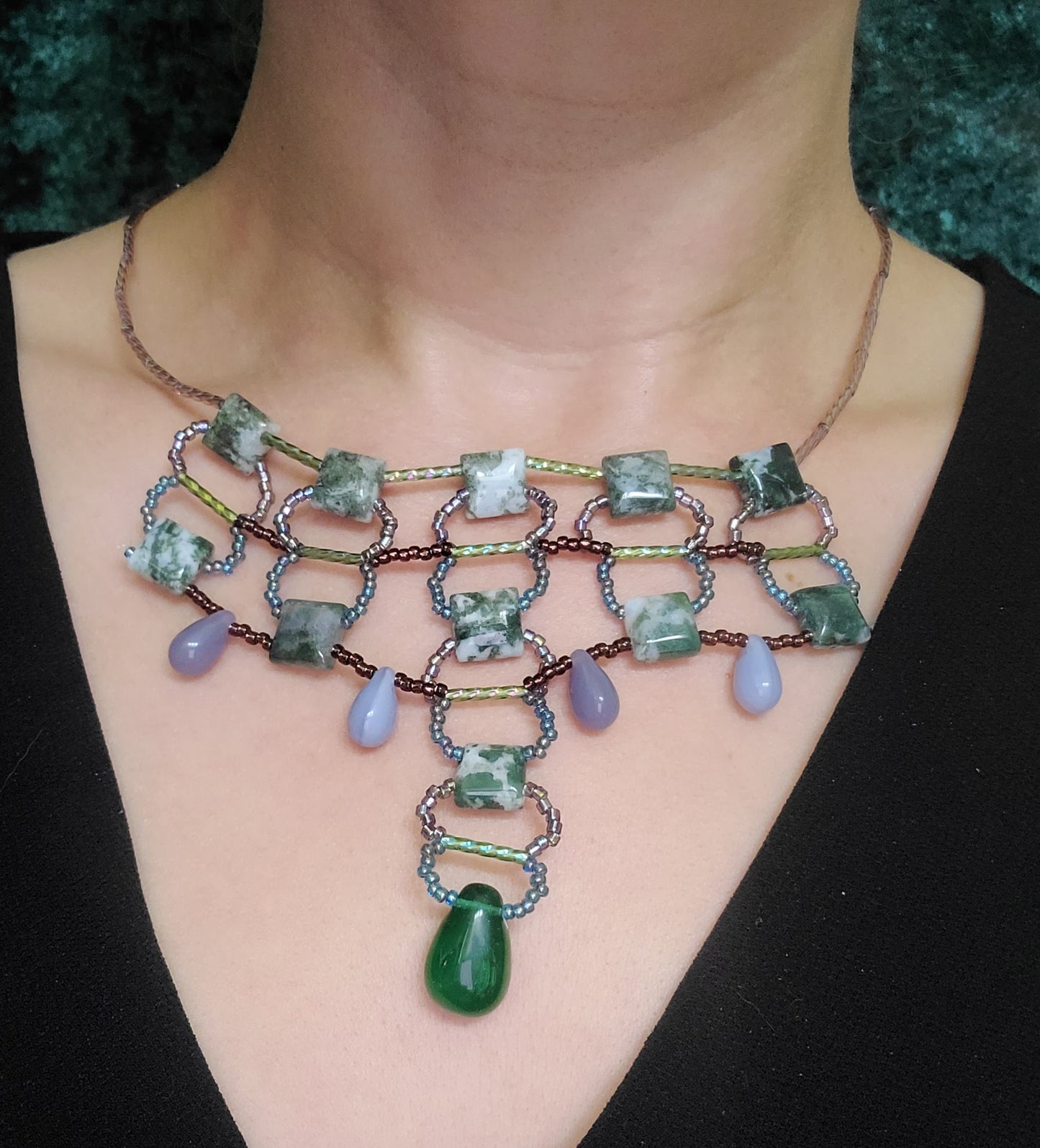 Tree Agate Desert Dusk Necklace