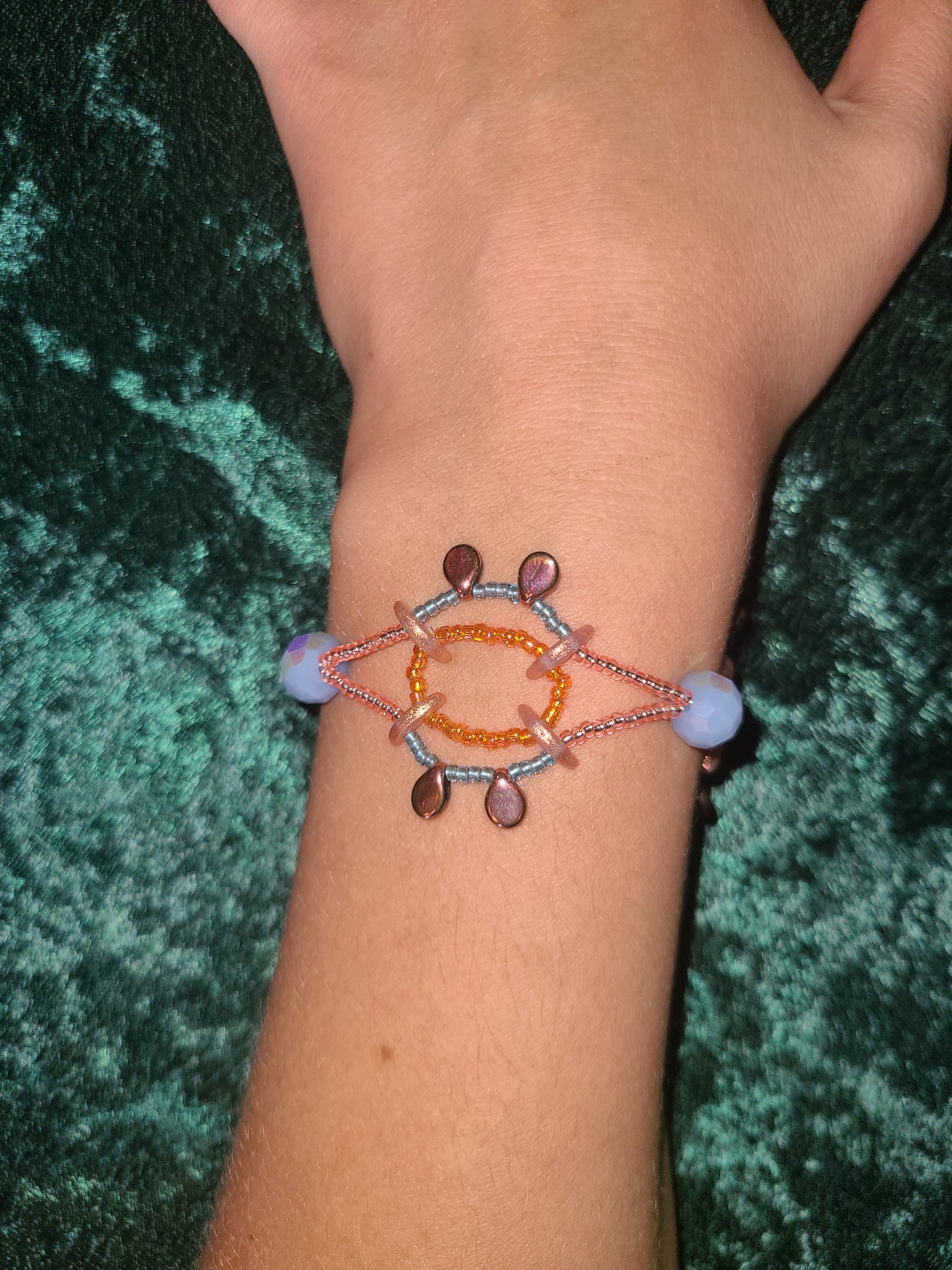 Winter Sunrise Half Moon Bracelet