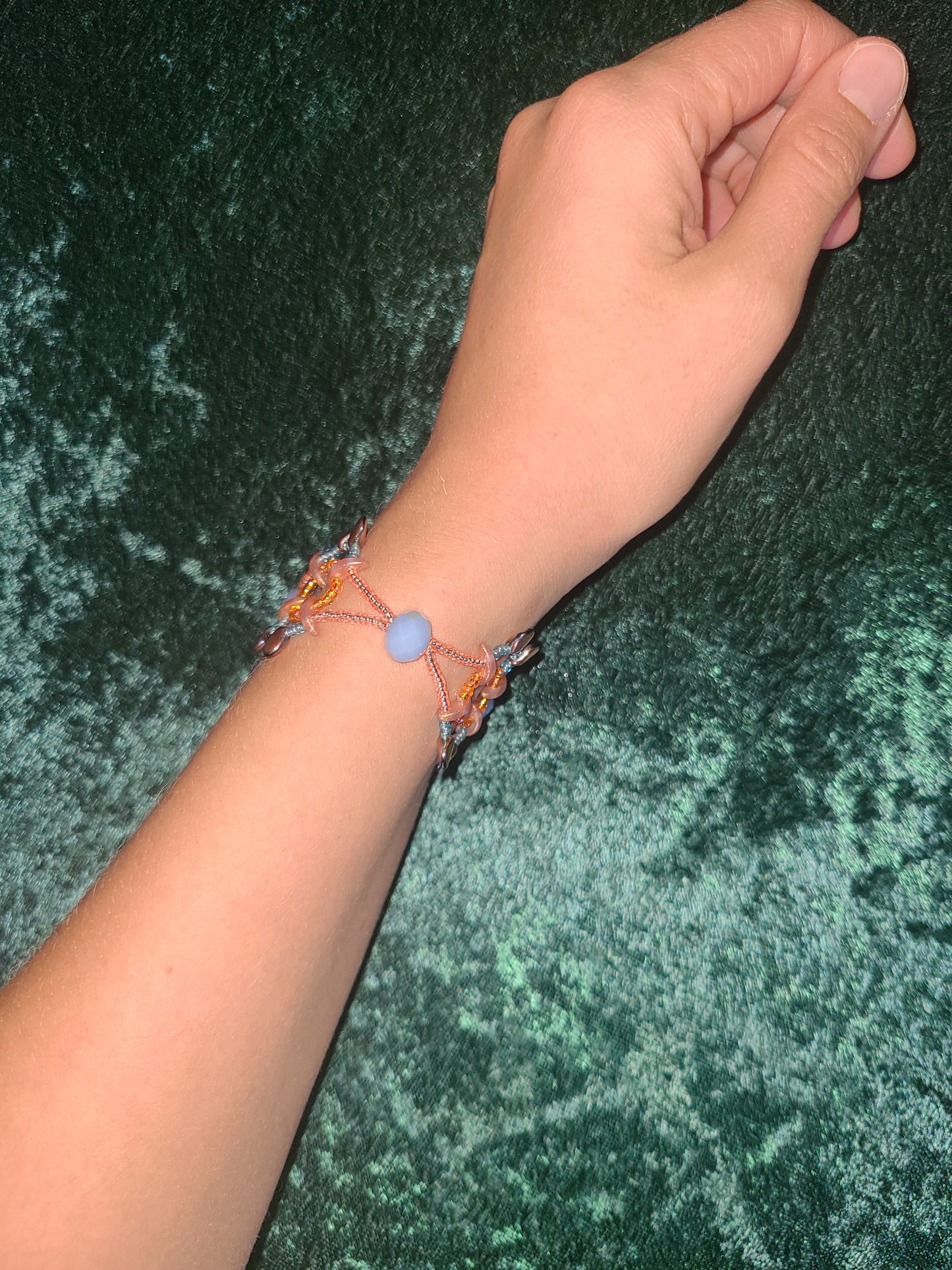 Winter Sunrise Half Moon Bracelet