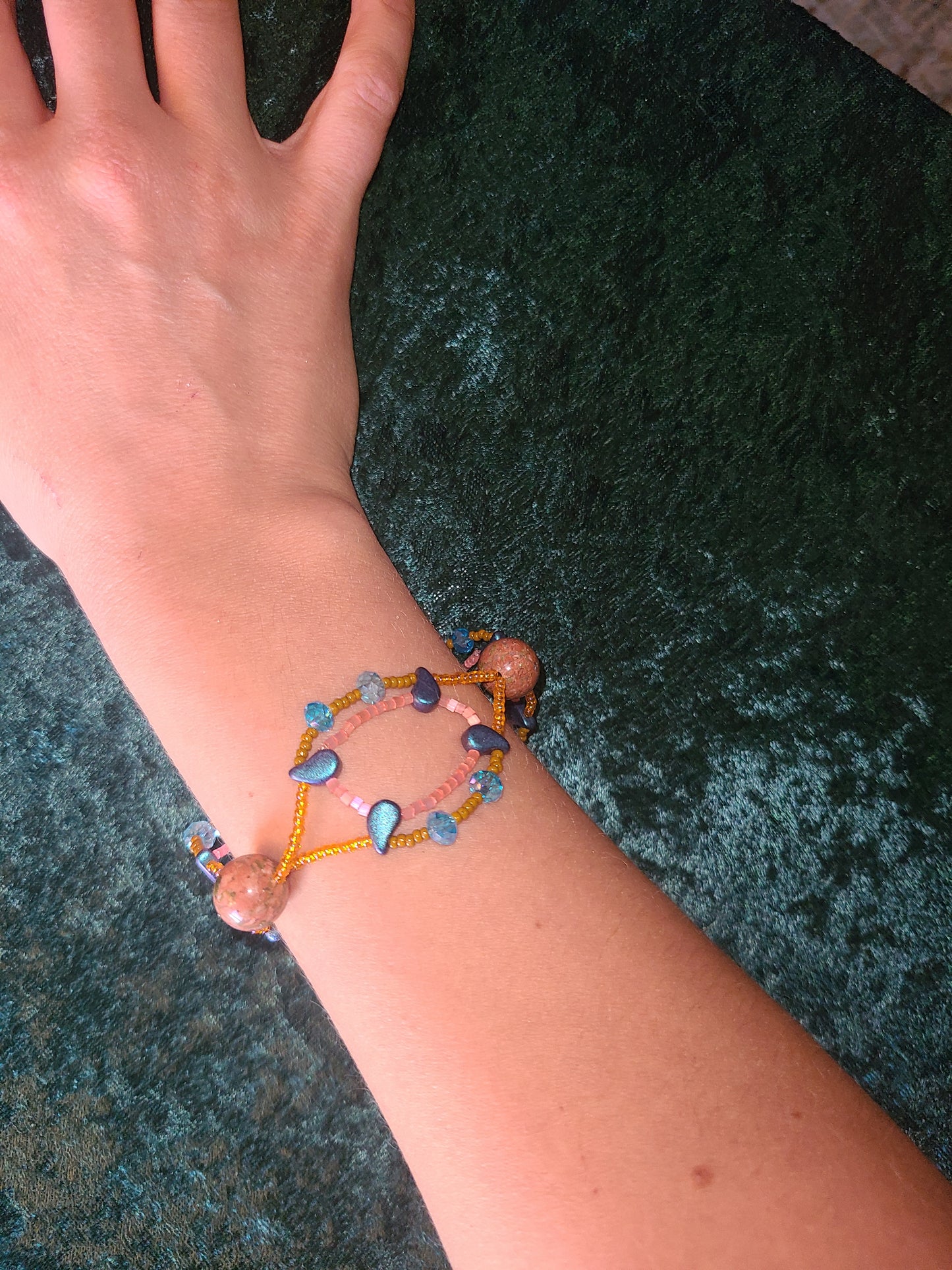 Winter Sunset Rhythmic Waves Bracelet