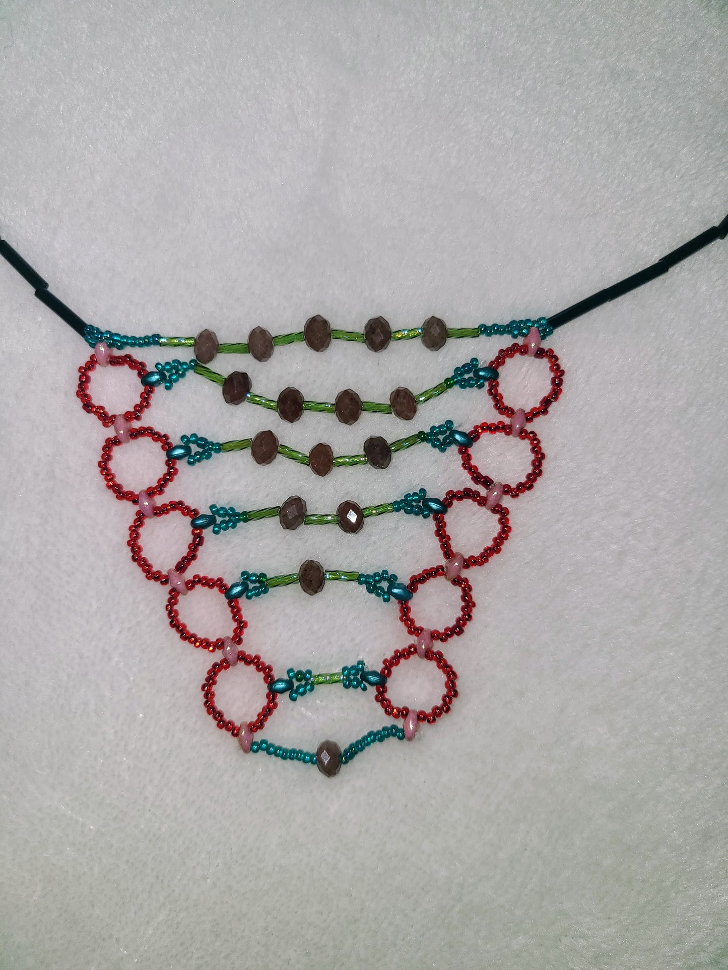 Ruby Drape Code Necklace