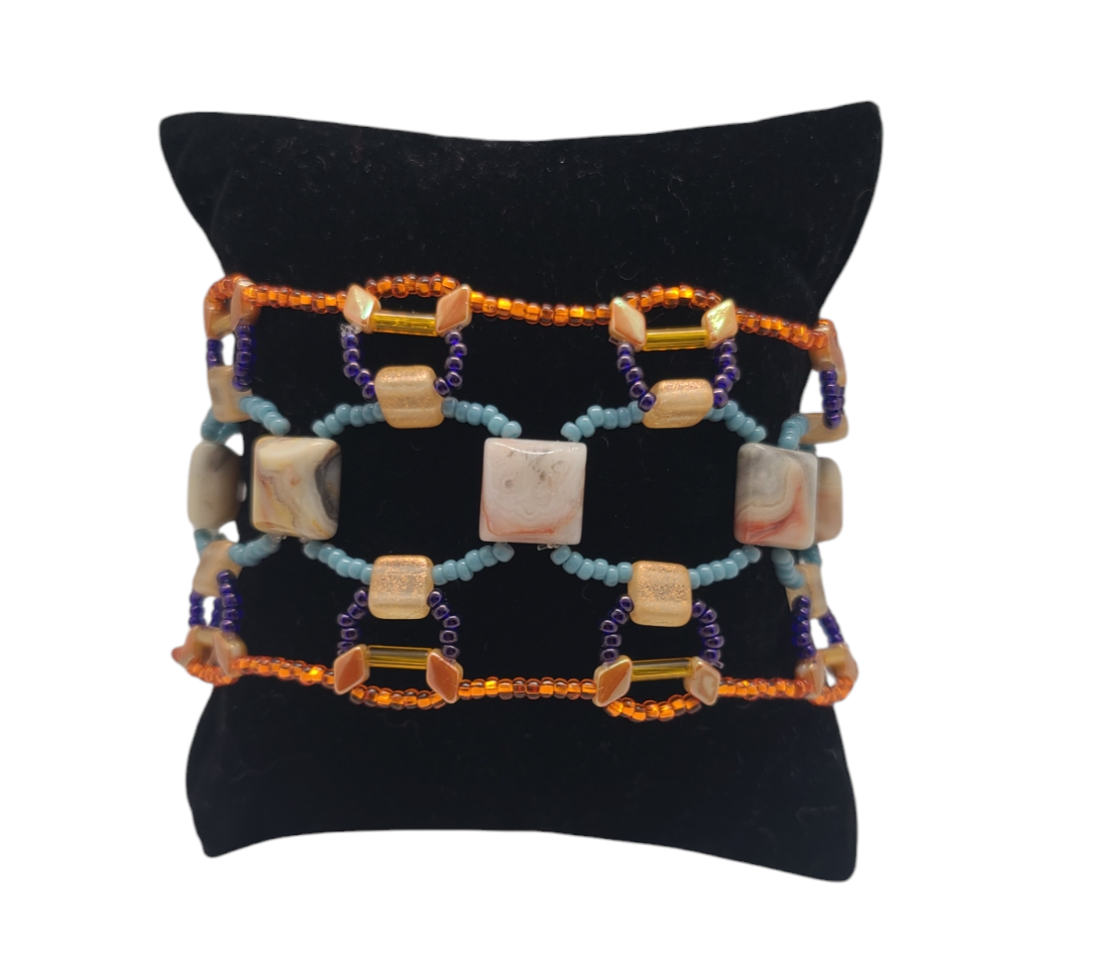 Crazy Lace Agate Bohemian Dreamweave Bracelet