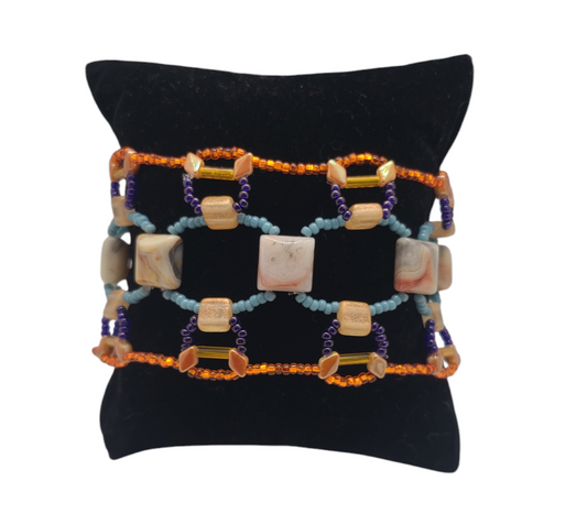 Crazy Lace Agate Bohemian Dreamweave Bracelet