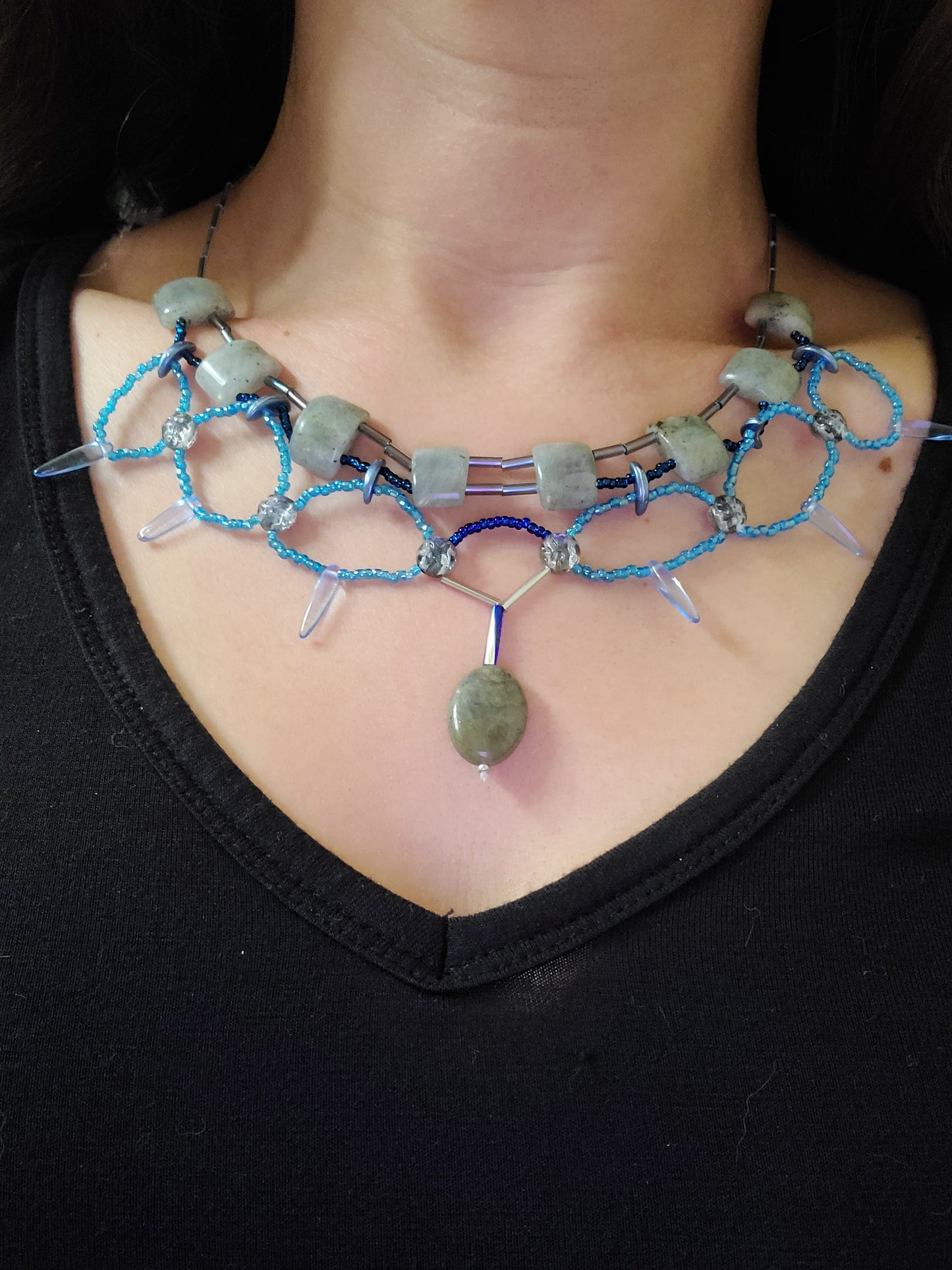 Labradorite Cleopatra Necklace