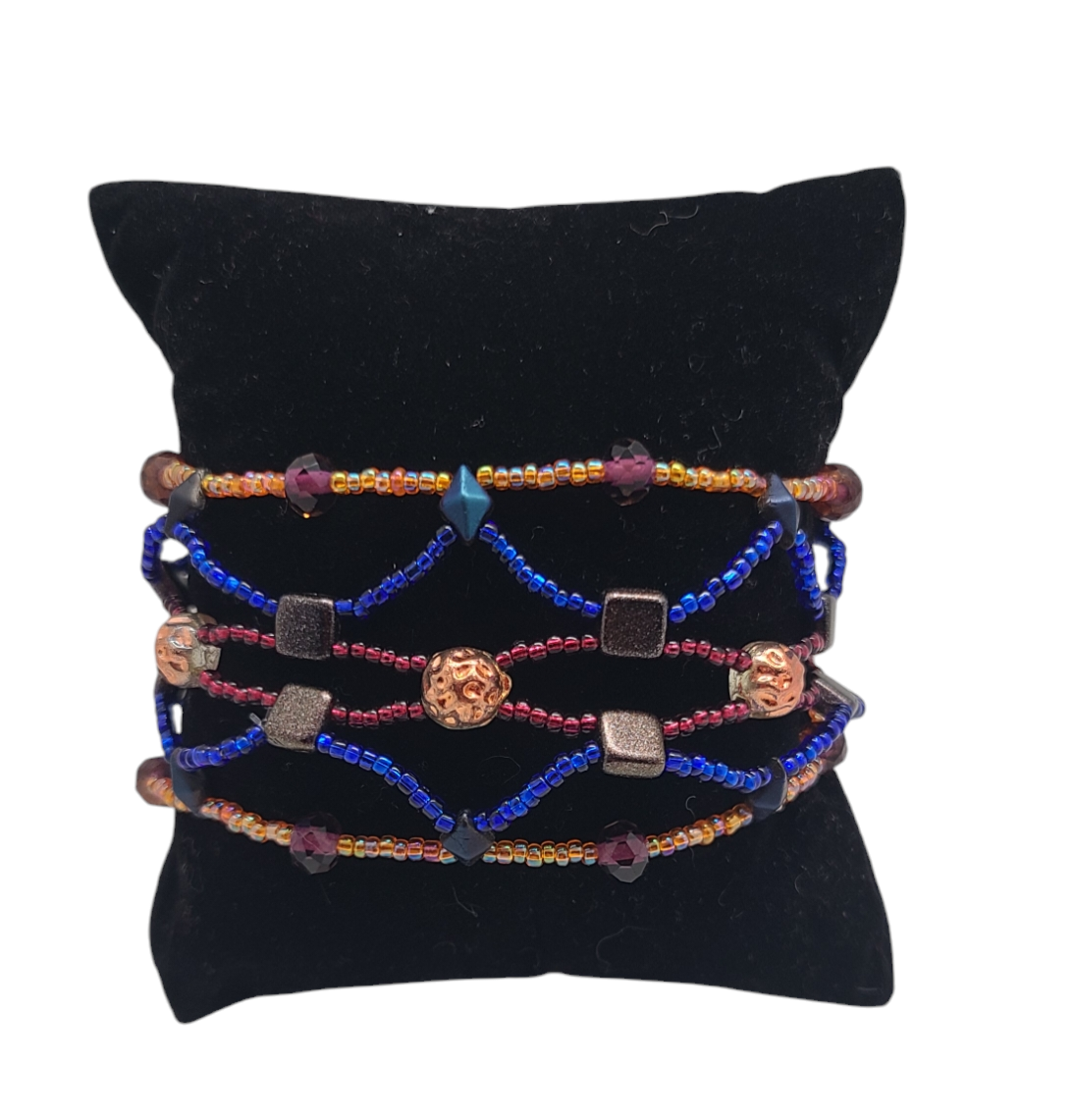 Winter Sunset Boho Mosaic Bracelet