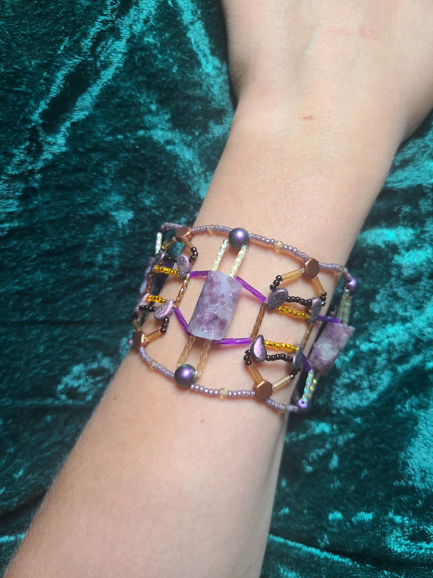 Autumn Lepidolite Serendipity Bracelet