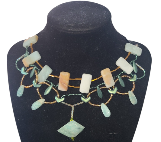 Amazonite Cleopatra Necklace