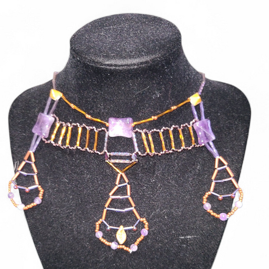 Amethyst Hoysala necklace