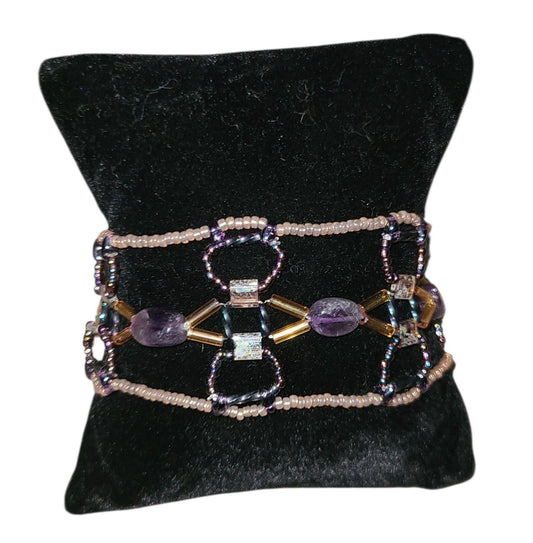 Amethyst Aegean Weave Bracelet