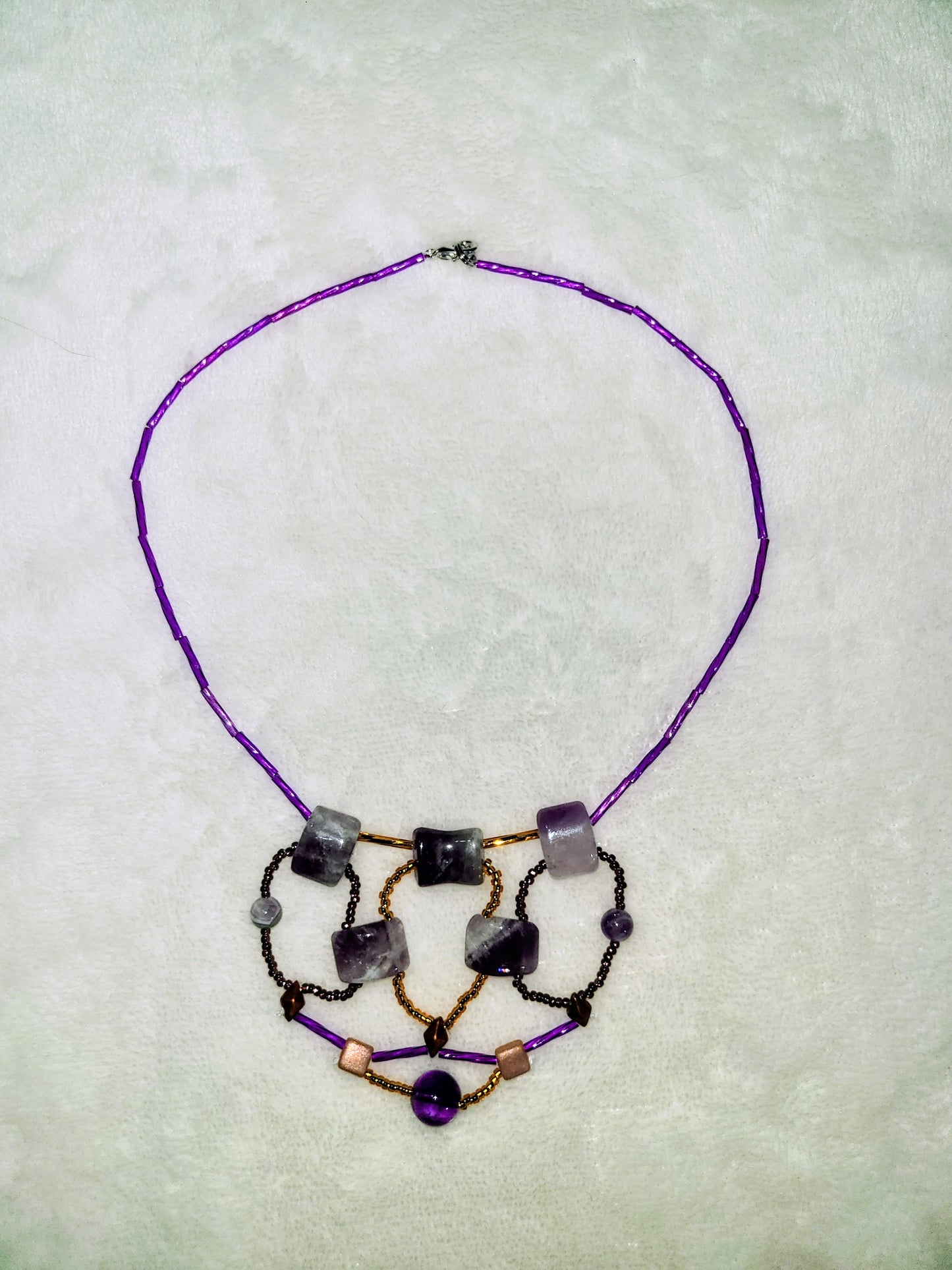 Amethyst Mosaic Canyon Necklace