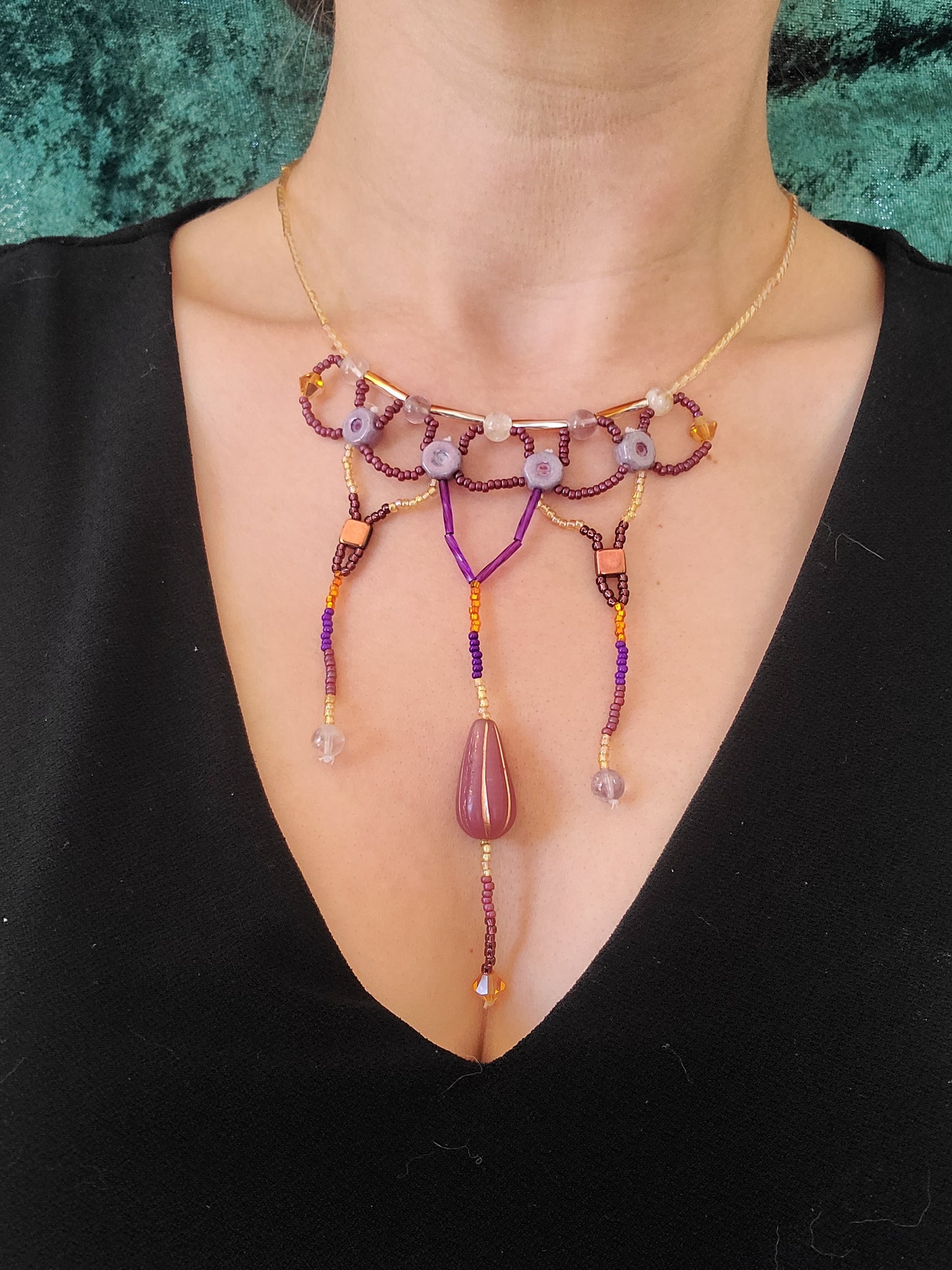 Ametrine Ethereal Cascade Necklace