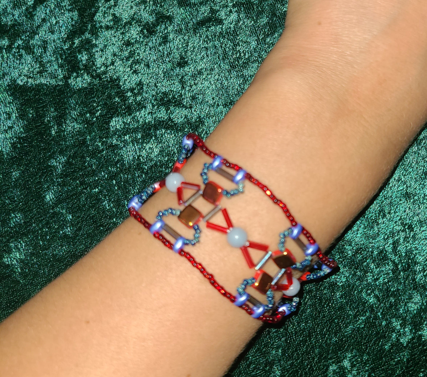 Angelite Aegean Weave Bracelet