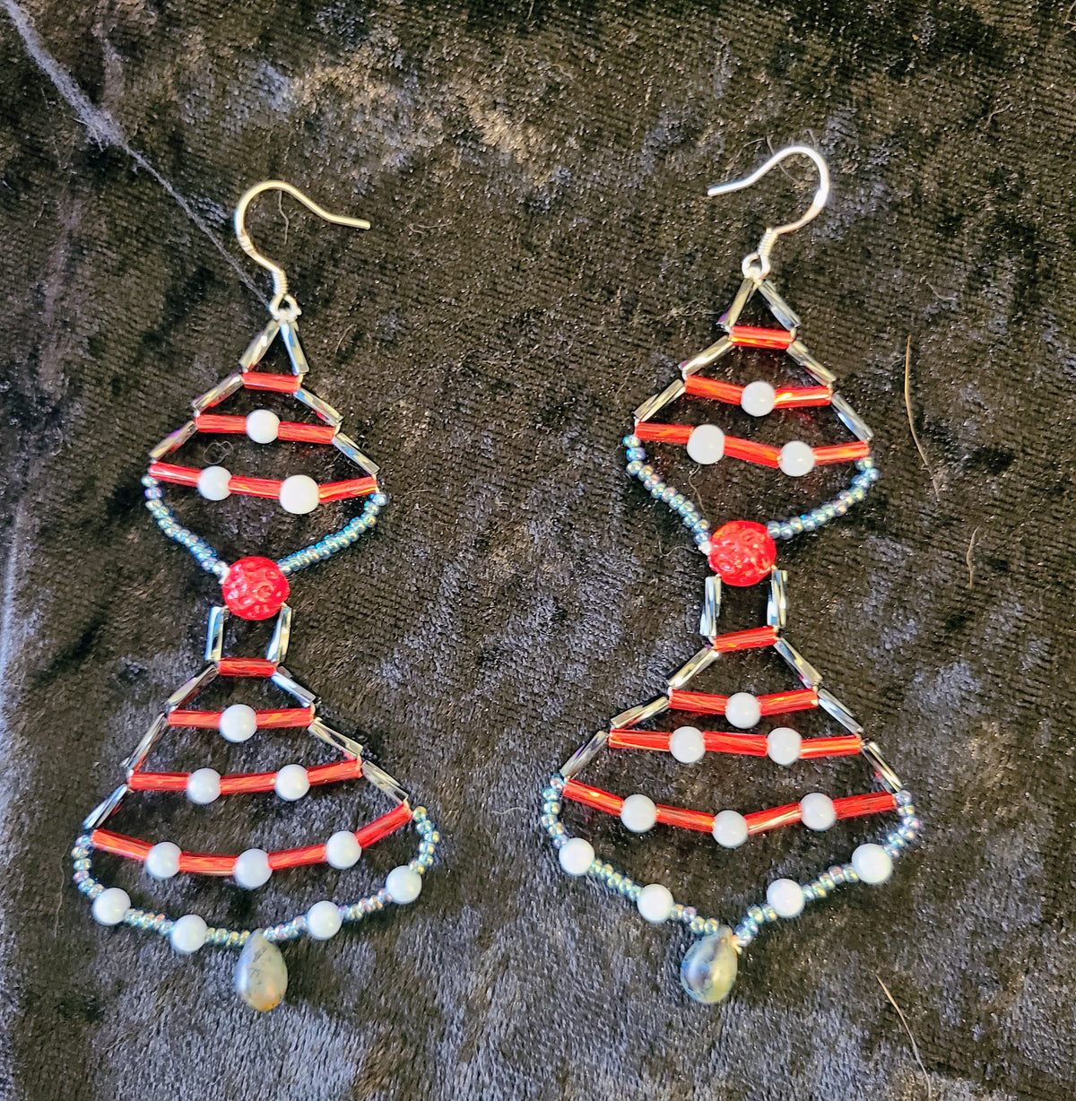 Angelite Double Navette Earrings