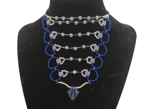 Angelite Drape Code Necklace