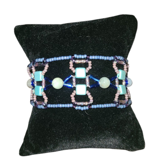 Aquamarine Aegean Weave Bracelet