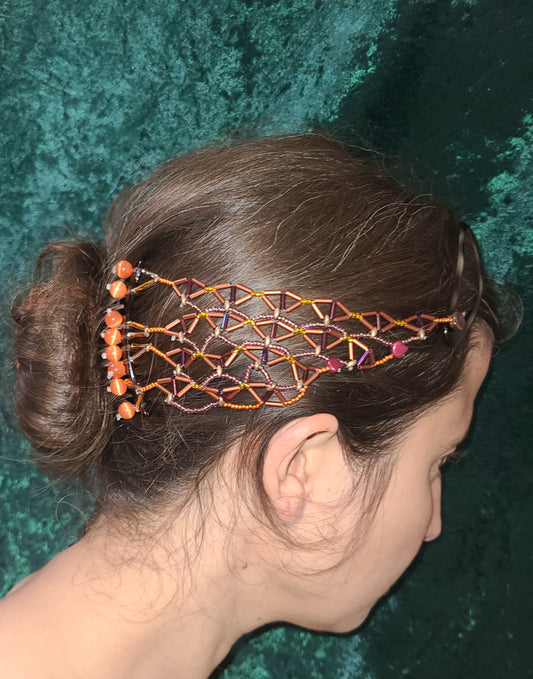 Autumn Prismatic Crown Hair Jewelry