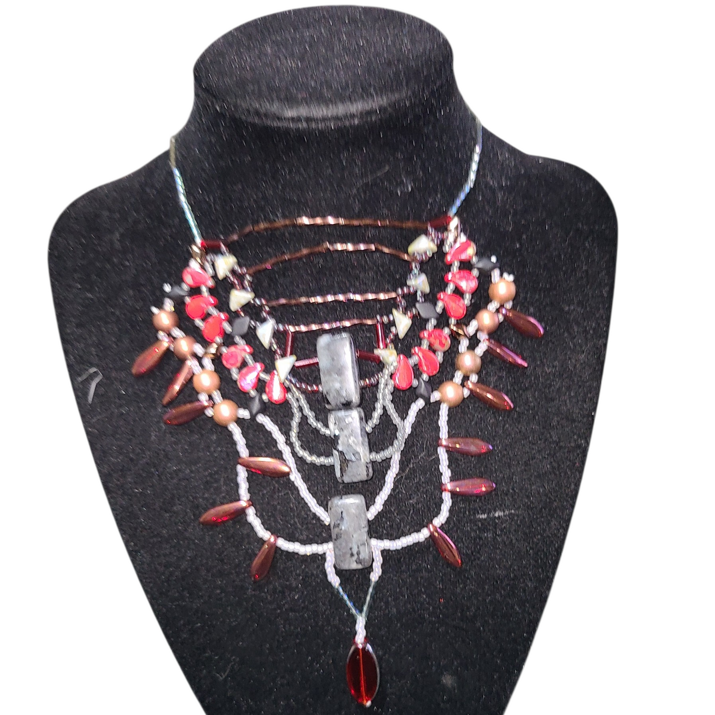 Black Labradorite Gulbadan Necklace
