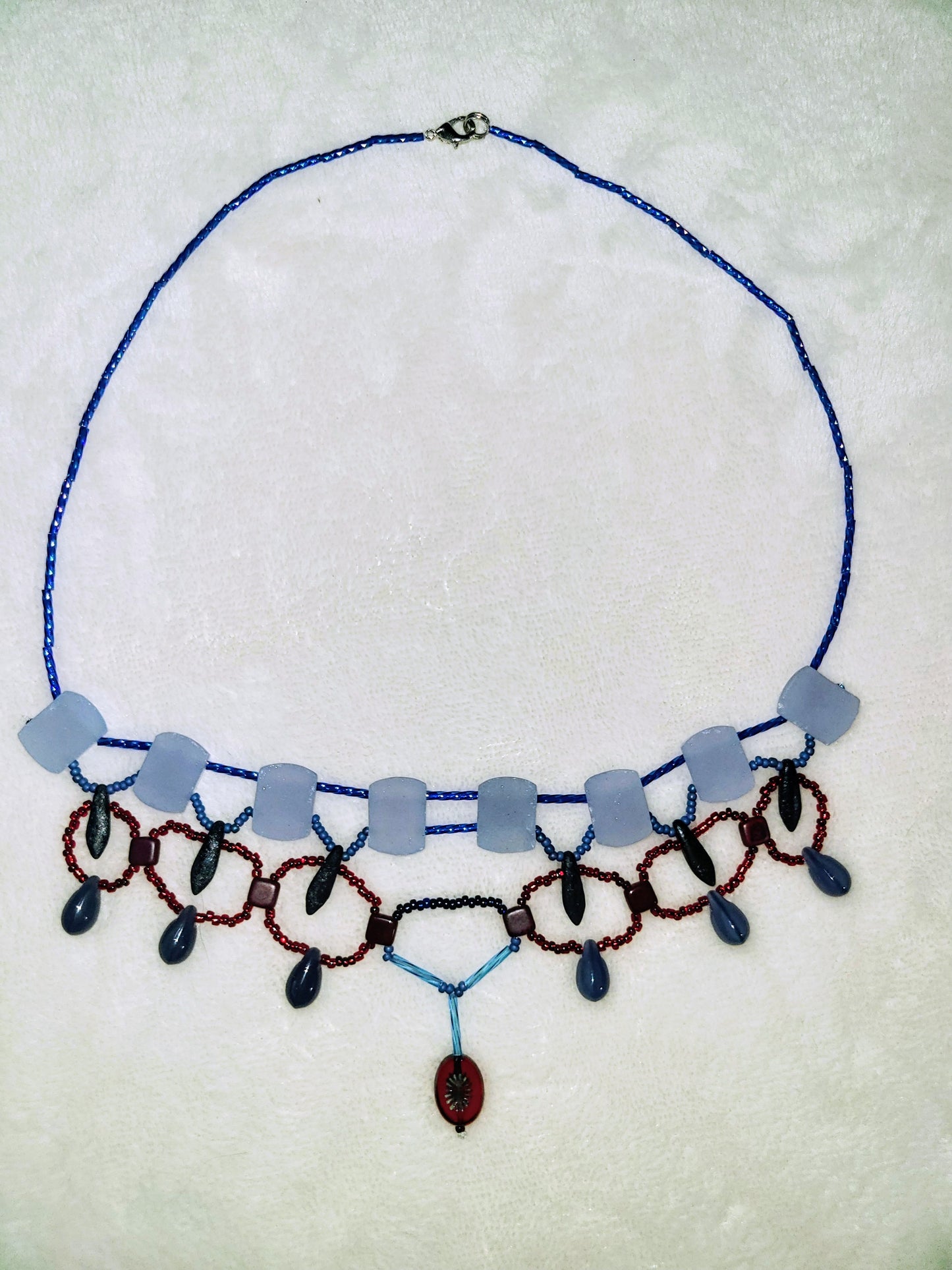 Blue Chalcedony Cleopatra Necklace