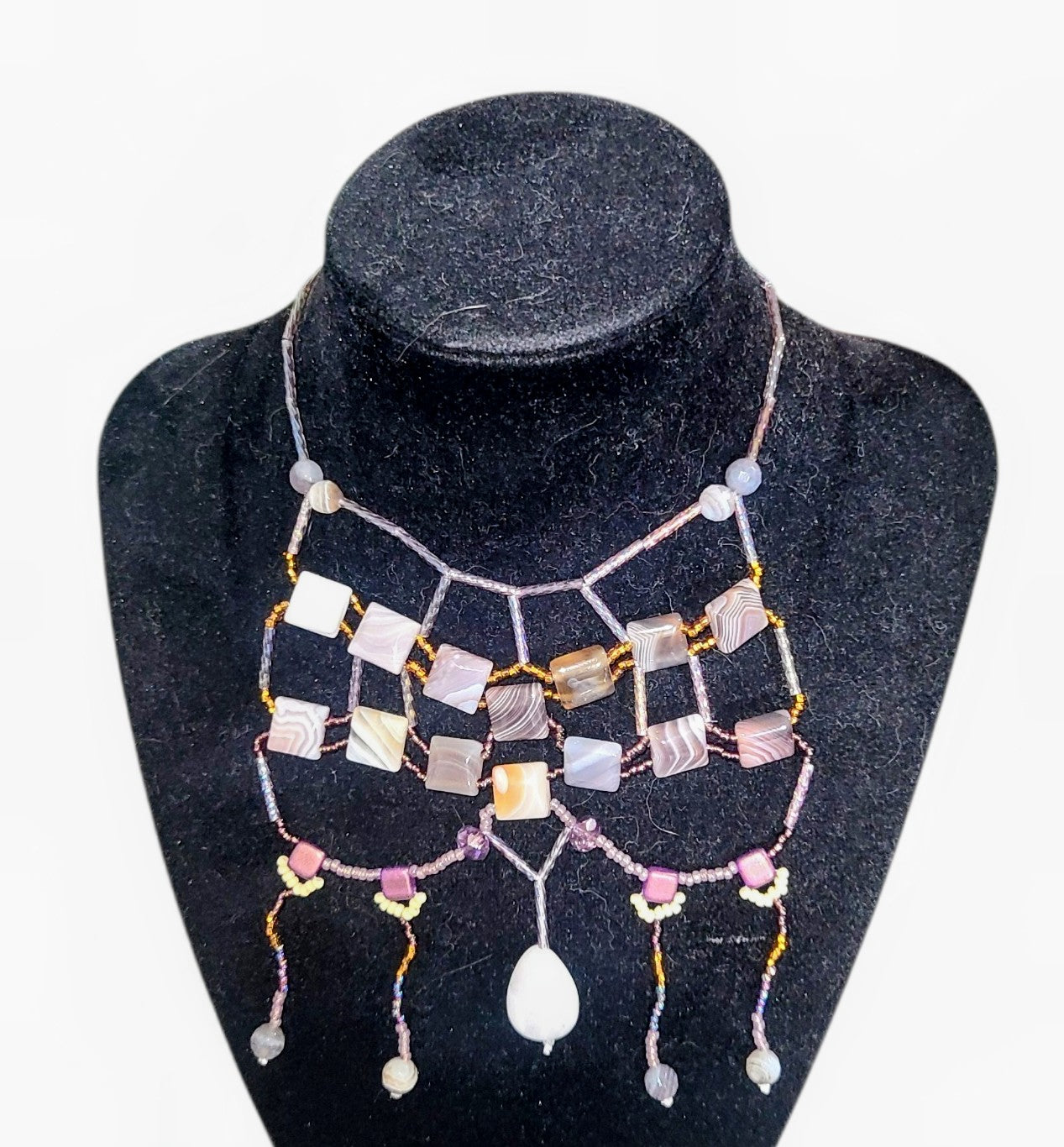 Botswana Agate Starlit Sands Necklace