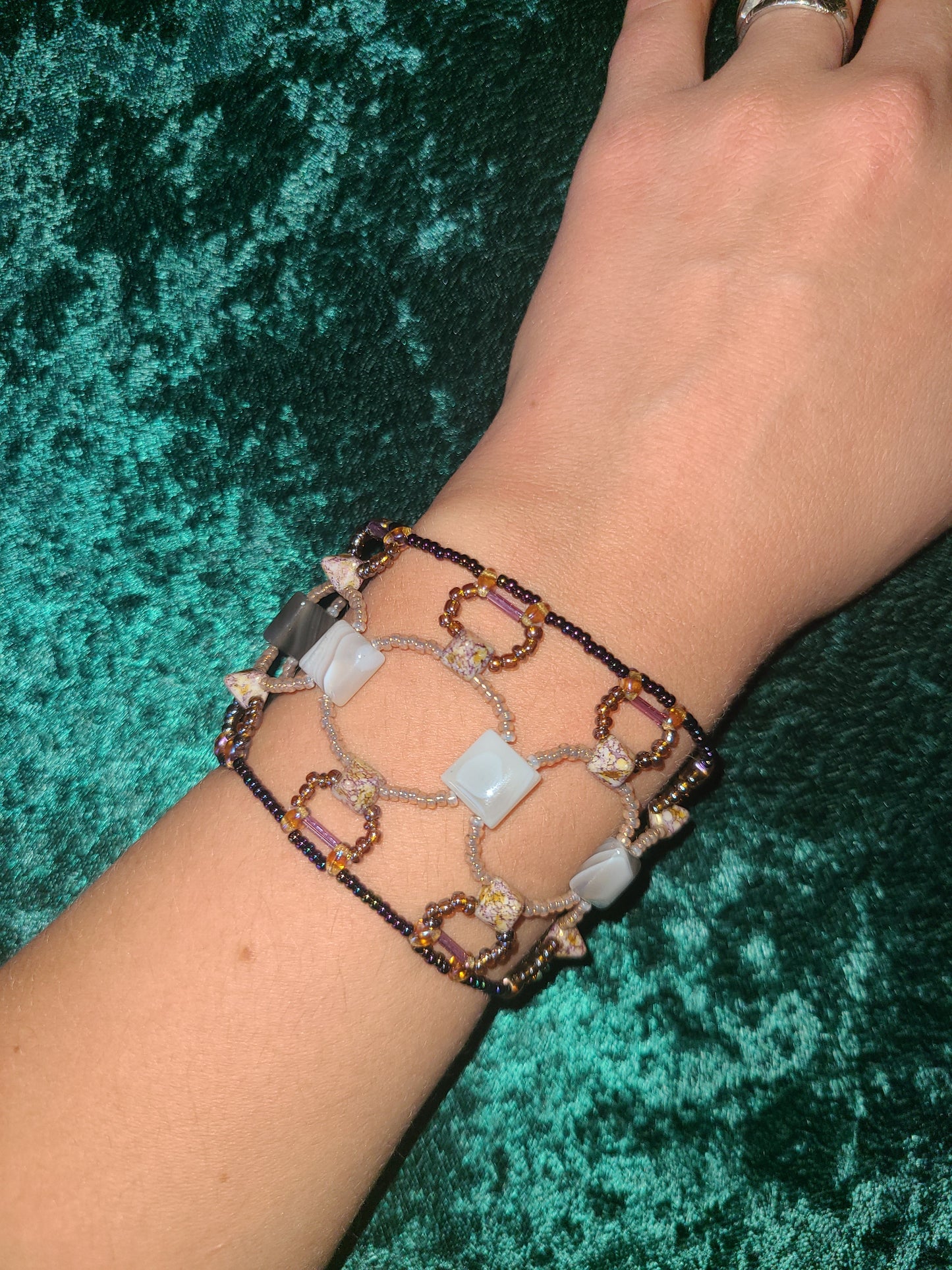 Botswana agate bohemian dreamweave bracelet