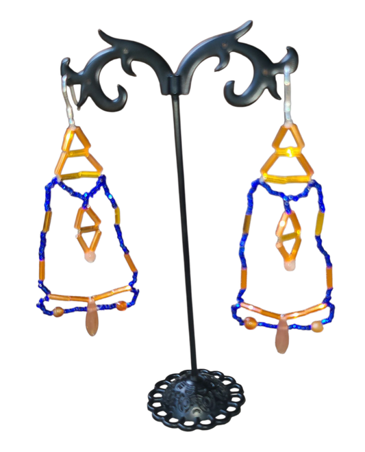 Carnelian Cipher Key Earrings