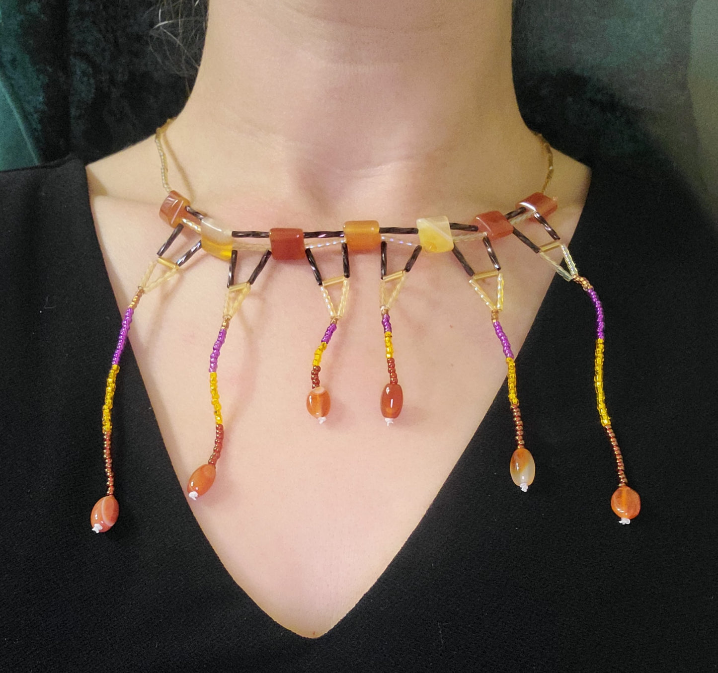 Carnelian Merv Necklace