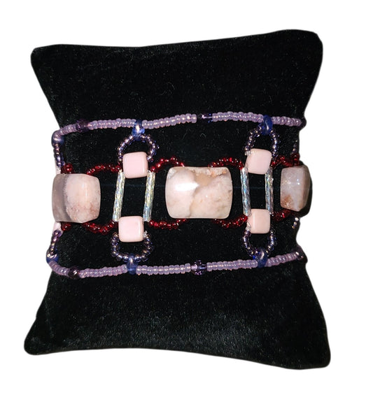 Cherry Blossom Agate Providence Bracelet