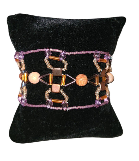 Coral Aegean Weave Bracelet