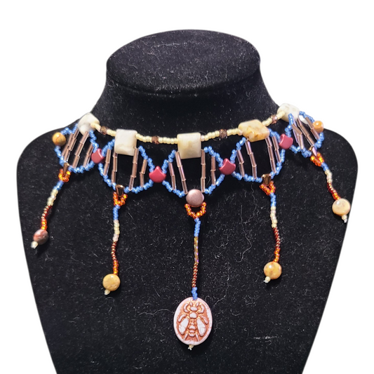 Crazy Lace Agate Sogdia Necklace