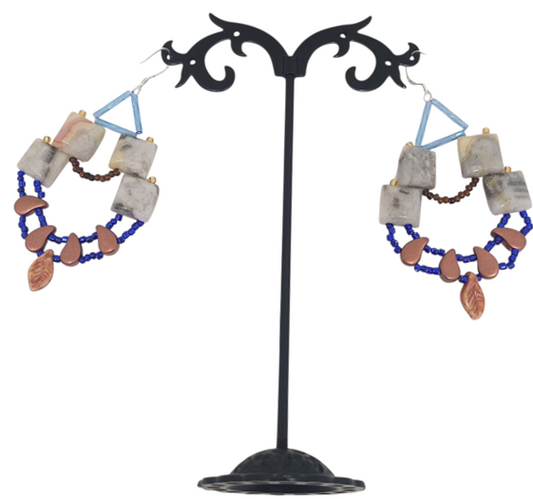 Crazy Lace Agate Downtown Dazzle Earrings
