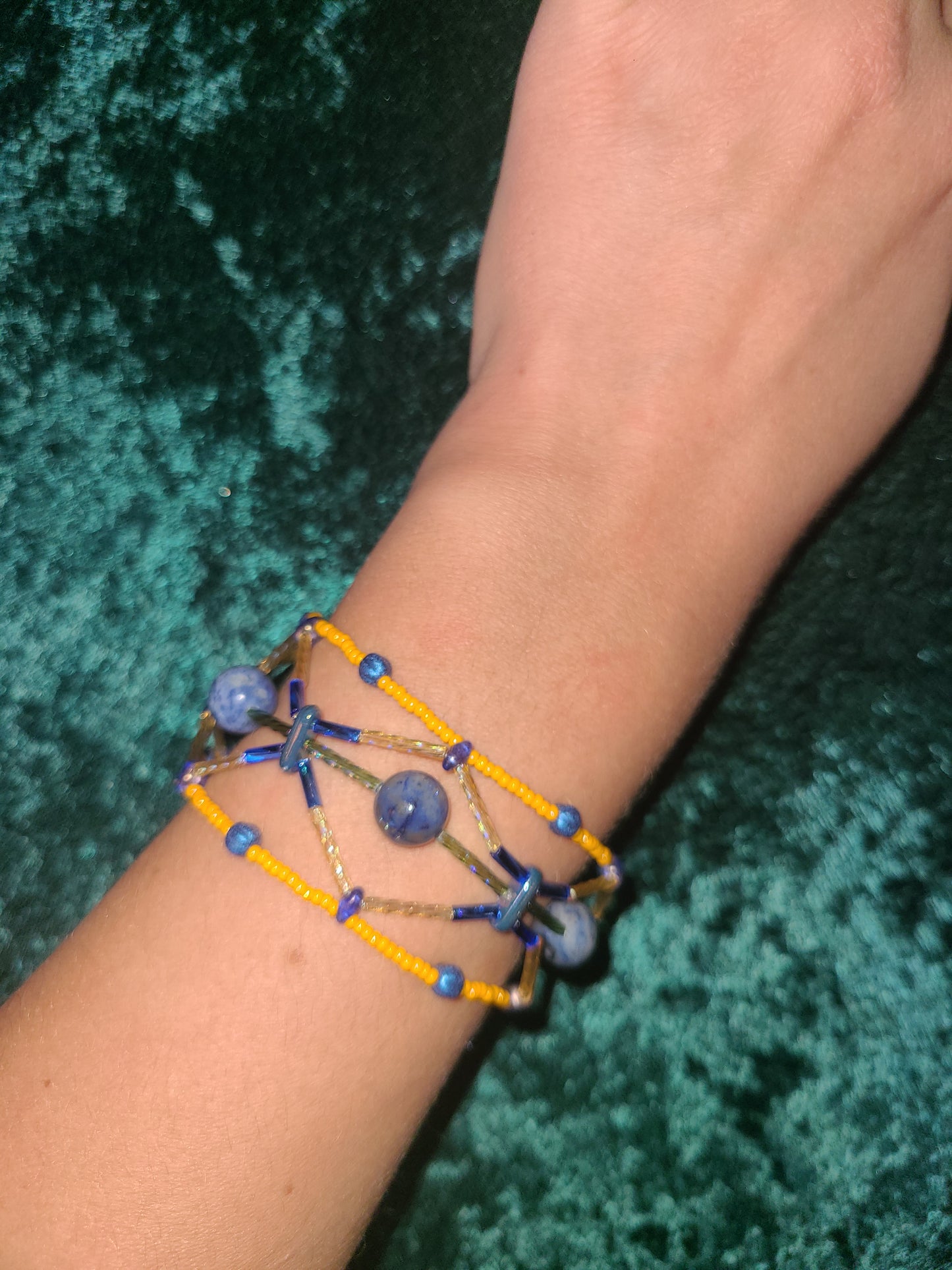 Dumortierite Nomadic Network bracelet