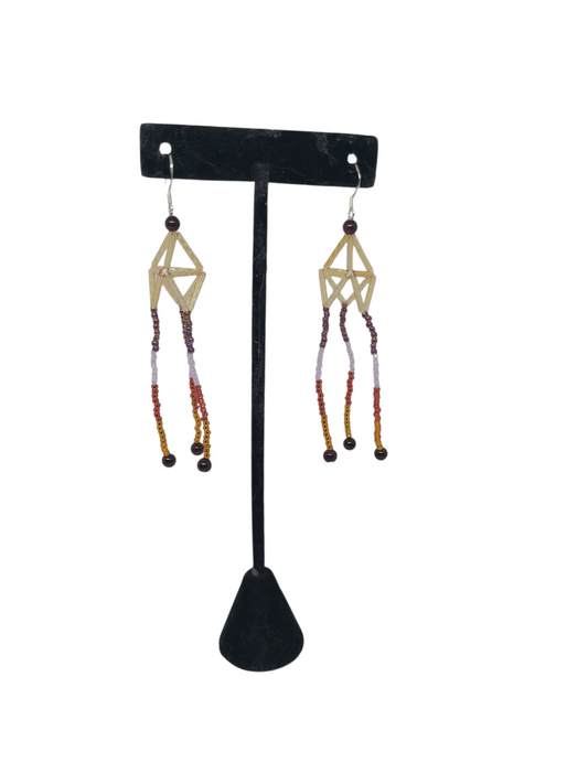 Garnet Taxila Earrings