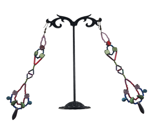 Dark Winter Geometric Sway Earrings