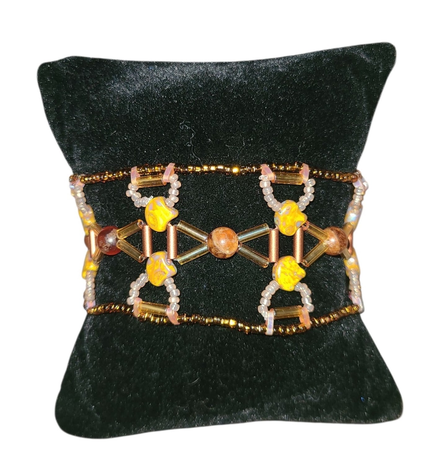 Hessonite Aegean Weave Bracelet