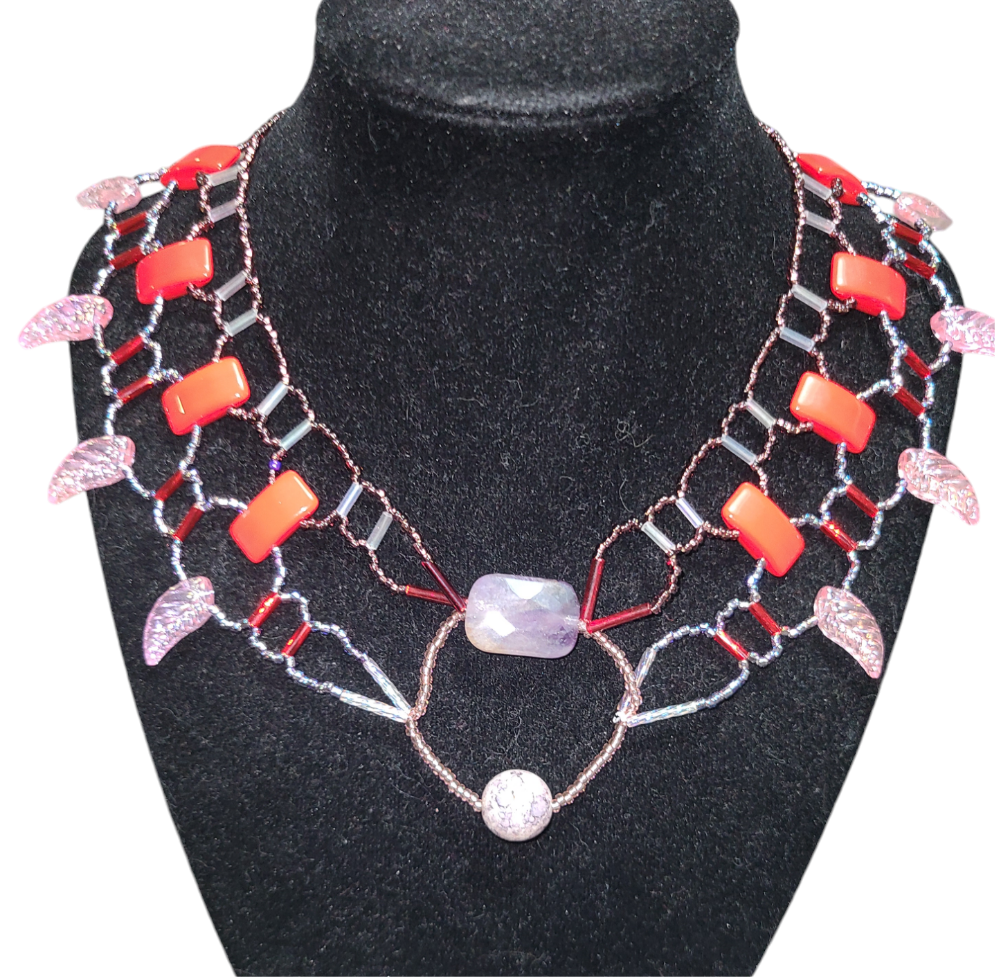 Valentine Fairy Burnished Collar Necklace