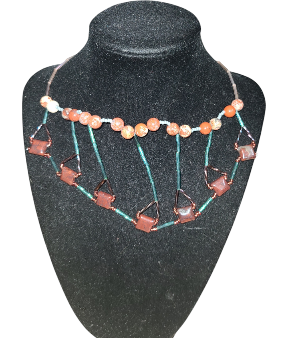 Poppy Jasper Bohemian Rhapsody Necklace