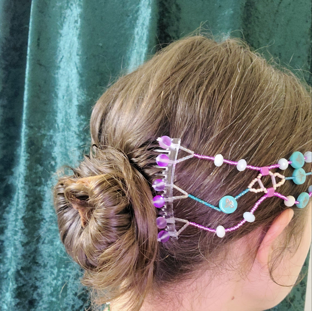 Pastel Celestial Web Hair Jewelry