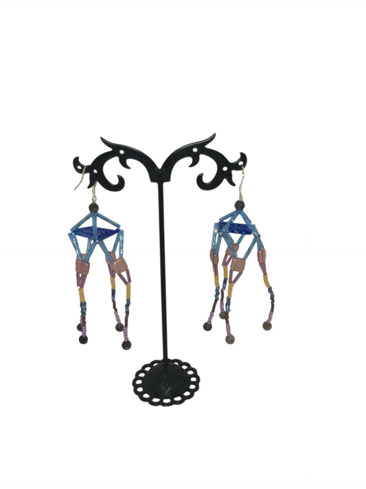 Iolite Pagoda Earrings