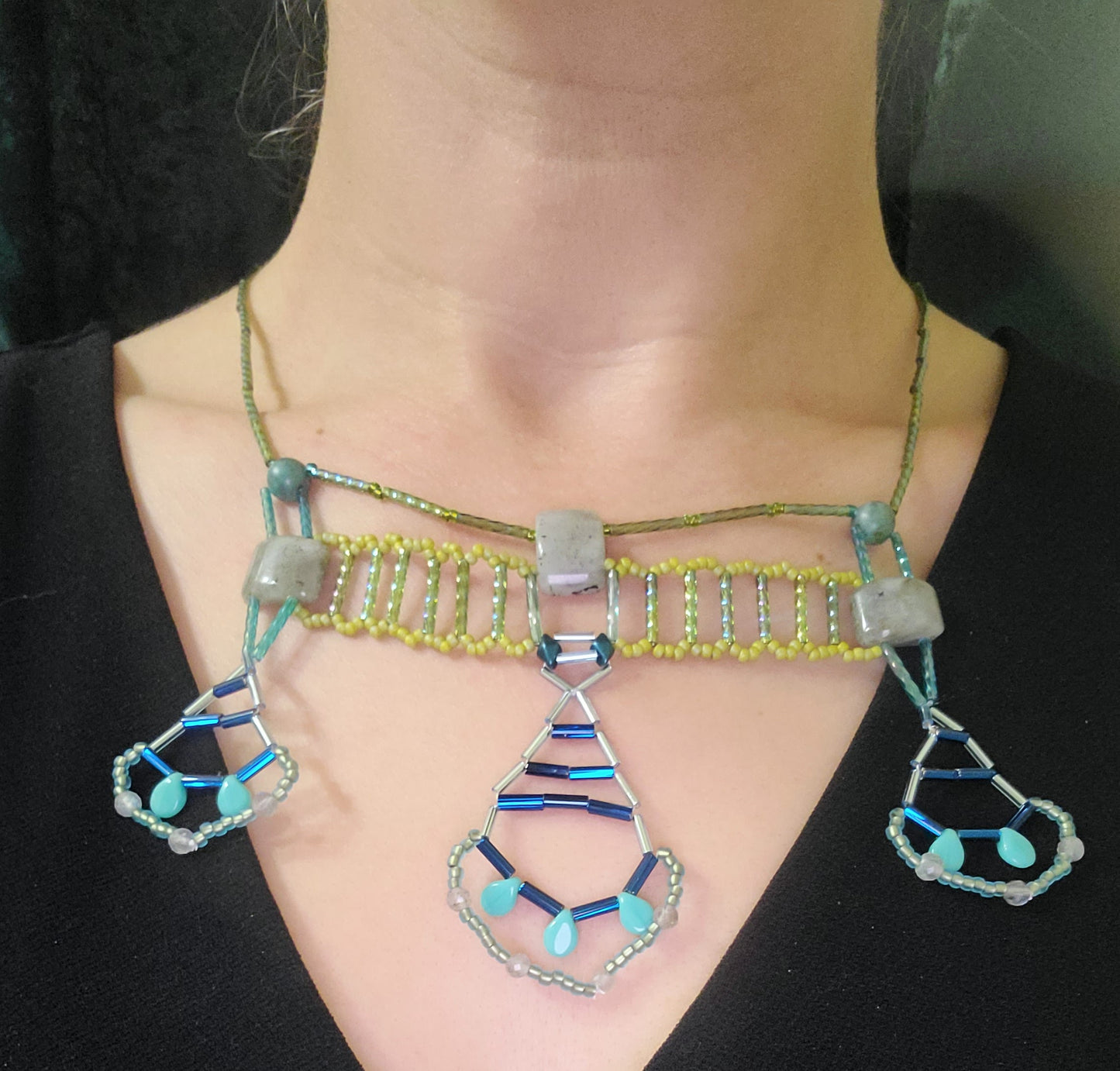 Labradorite Hoysala Necklace