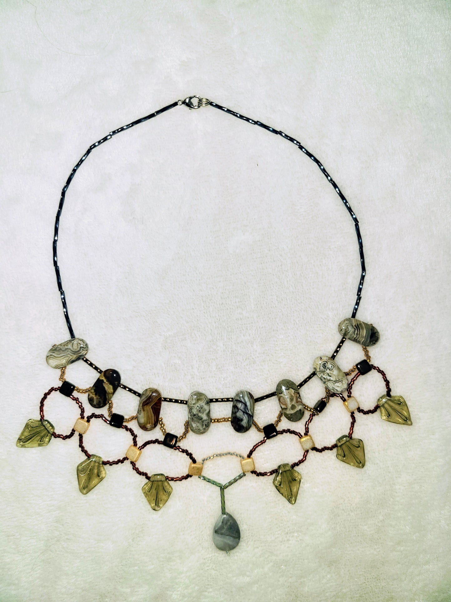 Laguna Lace Agate Cleopatra Necklace