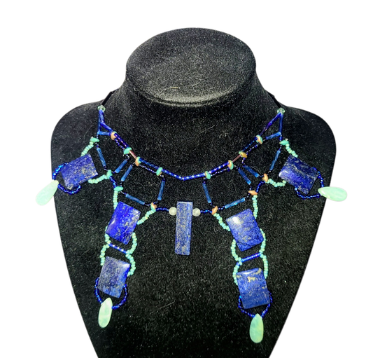 Lapis Tyrian Gate Necklace