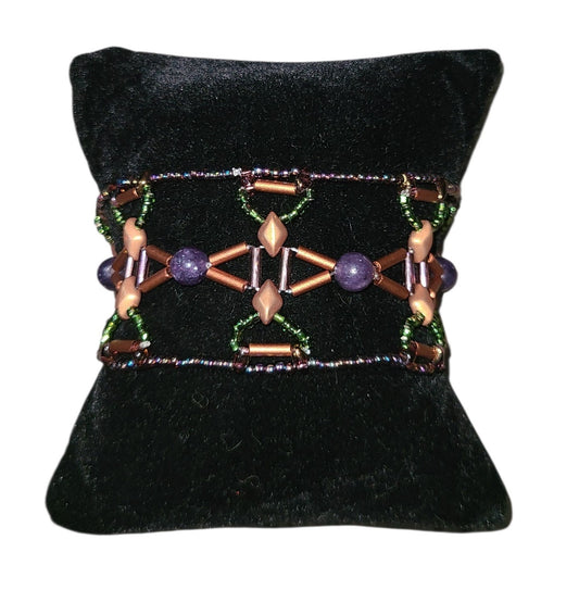 Lepidolite Aegean Weave Bracelet