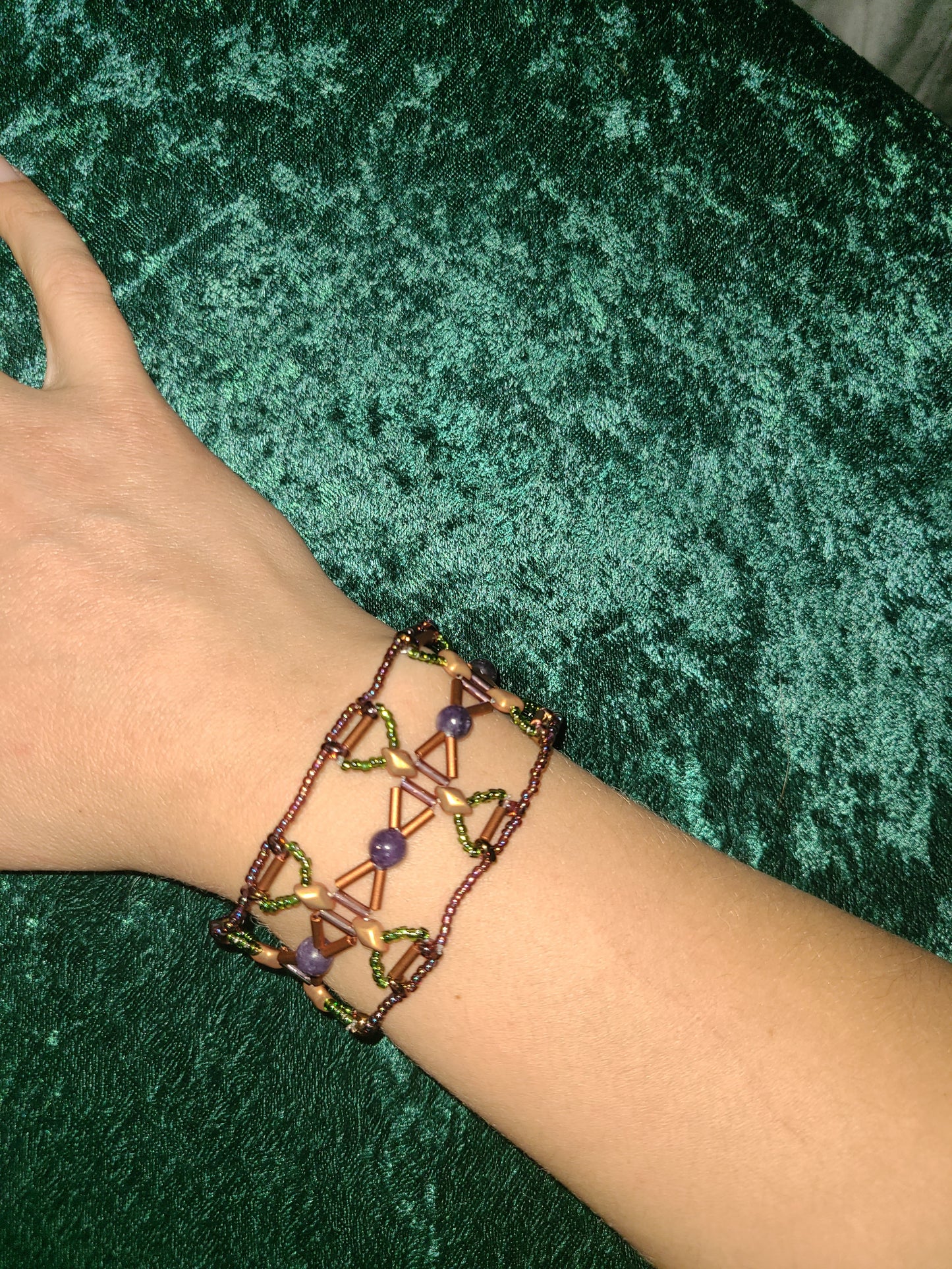 Lepidolite Aegean Weave Bracelet
