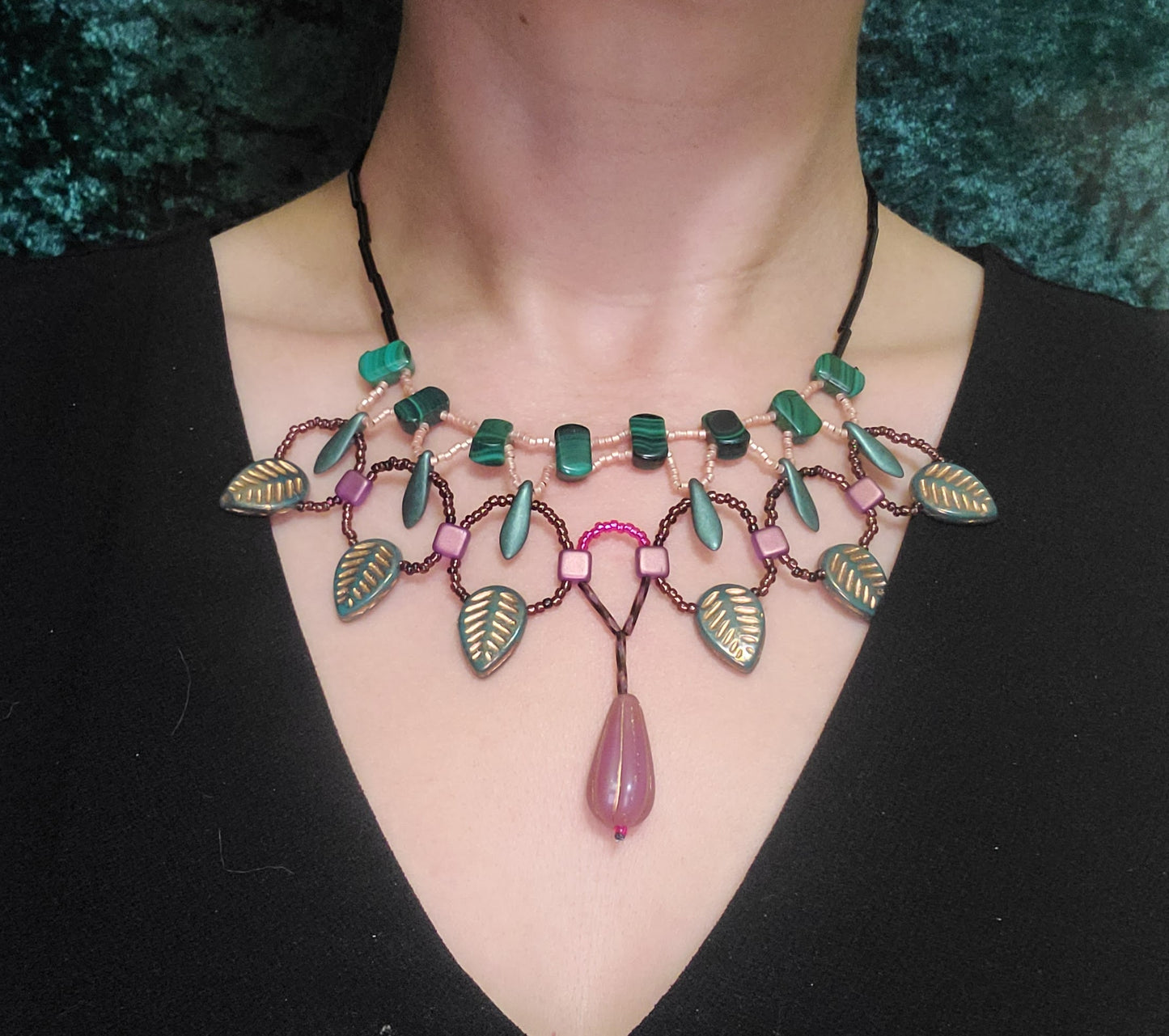 Malachite Cleopatra Necklace
