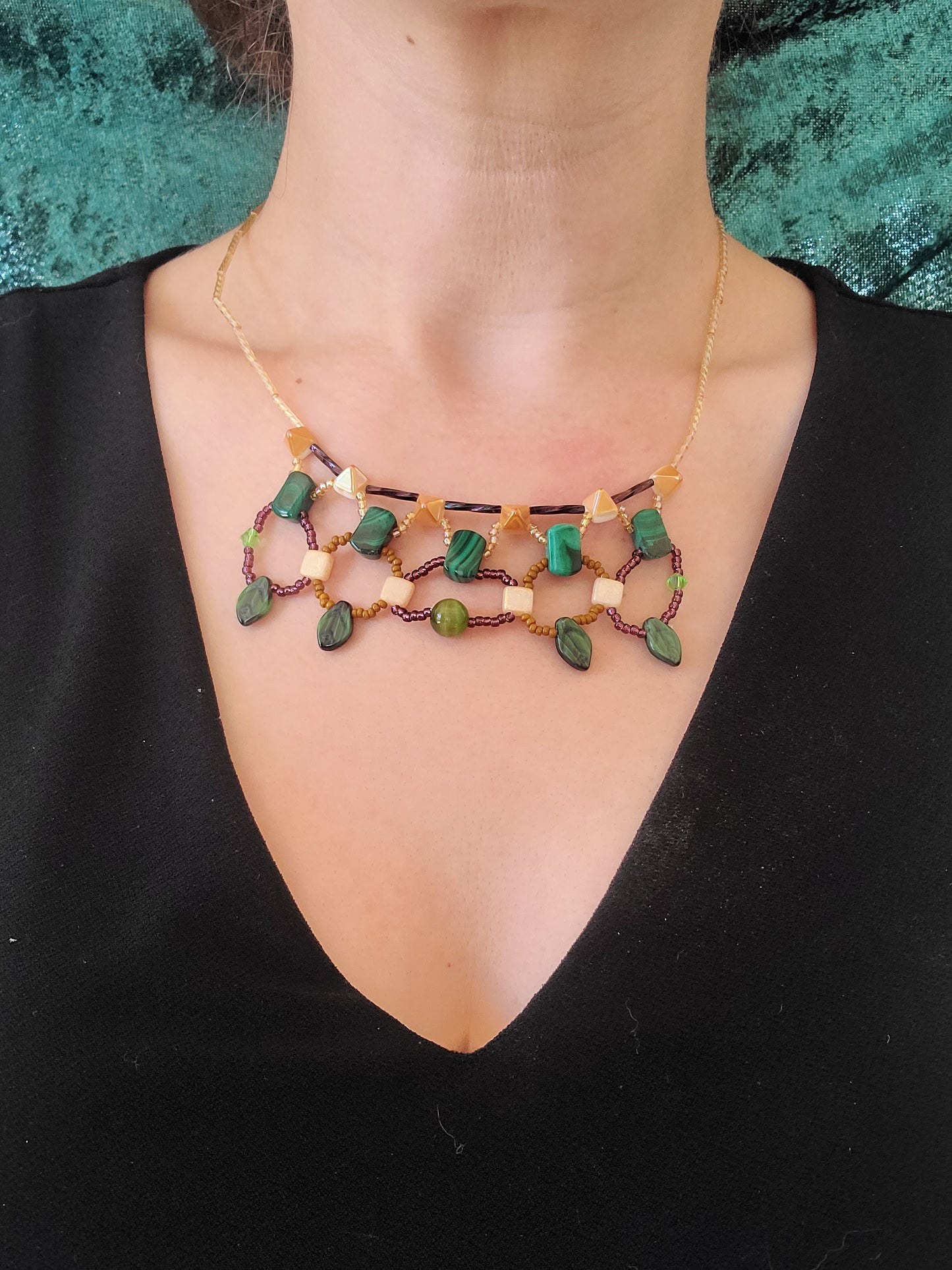 Malachite Painted Desert Necklace
