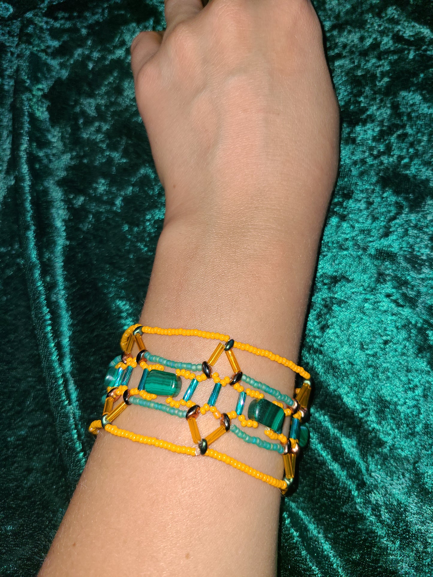 Malachite Tessera Bracelet